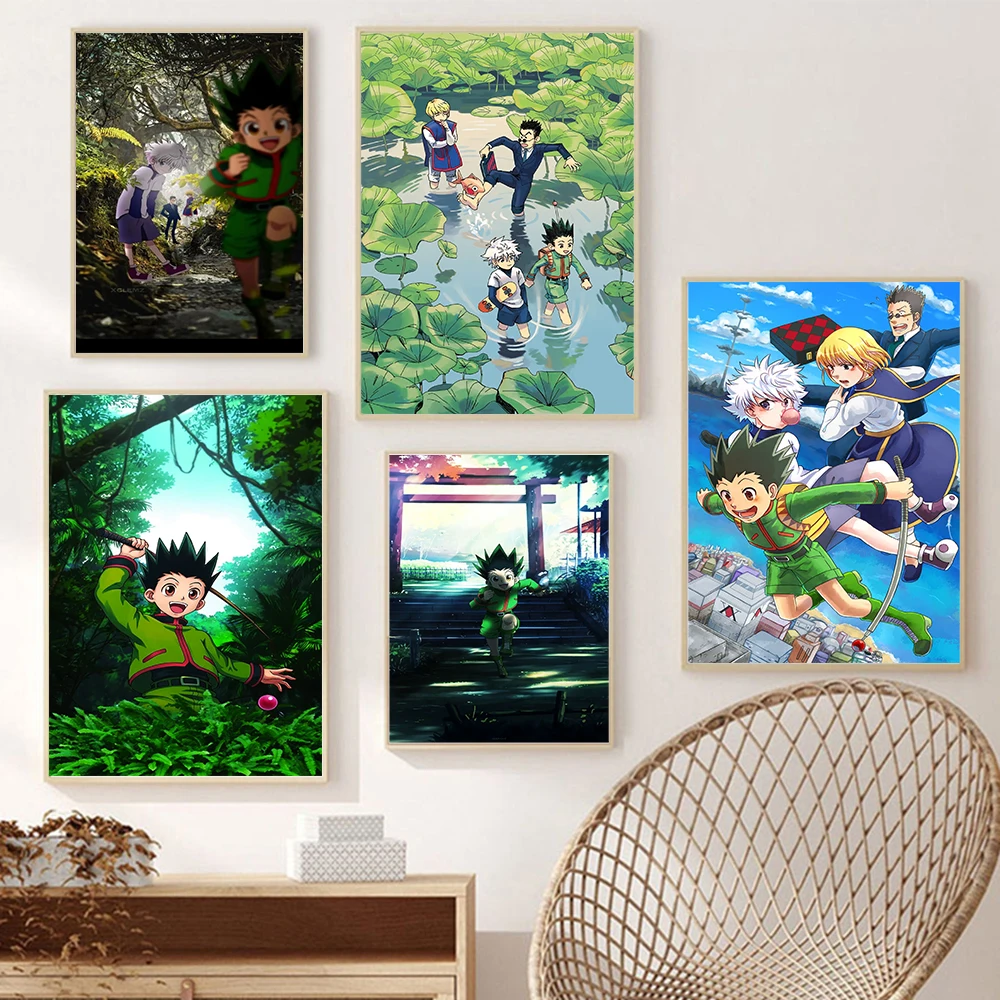 

Hunter X Hunter Japanese Cartoon Posters GON·FREECSS Canvas Painting and Prints Bedroom Decor Wall Art Living Room Home Adorn