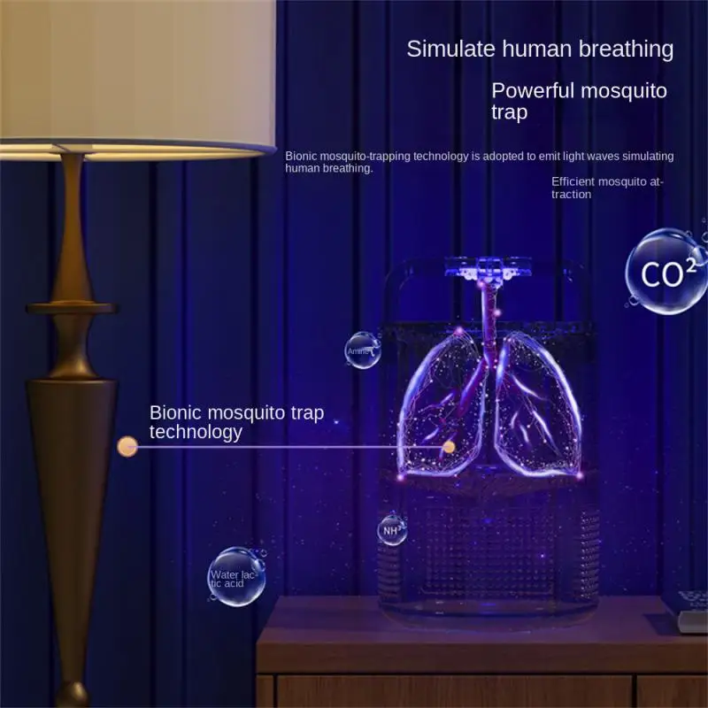 2023 Ultraviolet Uv Usb Mosquito Killer Lamp Silent Radiation-Free Insect Swatters Artefatto Repellente Per Zanzare Per La Camera Da Letto Di Casa