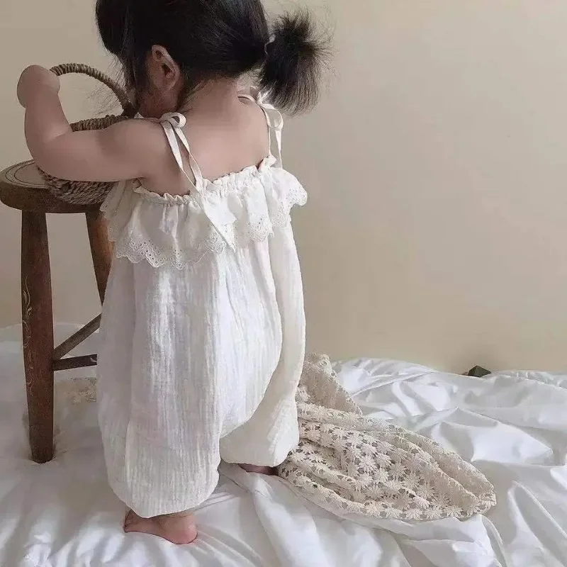 جمبسوت حبال بلا أكمام للفتيات الصغيرات ، أحادية ال...