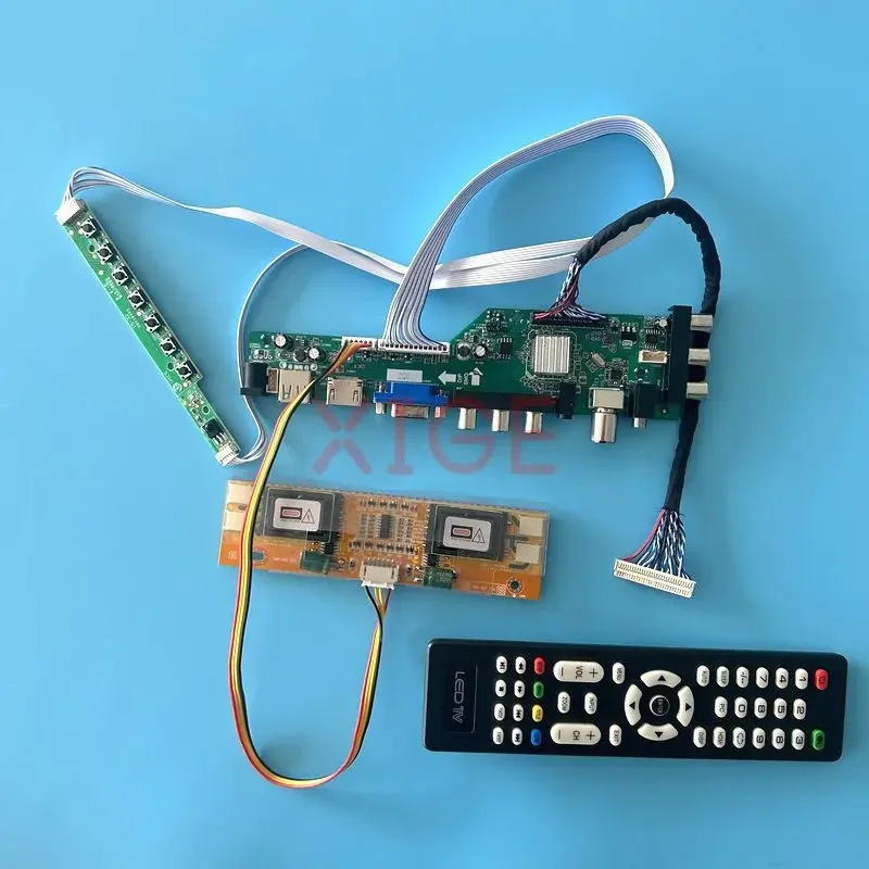 

For M190MWW1 M190A1 MT190AW01 MT190AW02 LCD Controller Board Screen IR+AV+USB+HDMI+VGA Digital DVB 30Pin LVDS 4CCFL Kit 1440*900