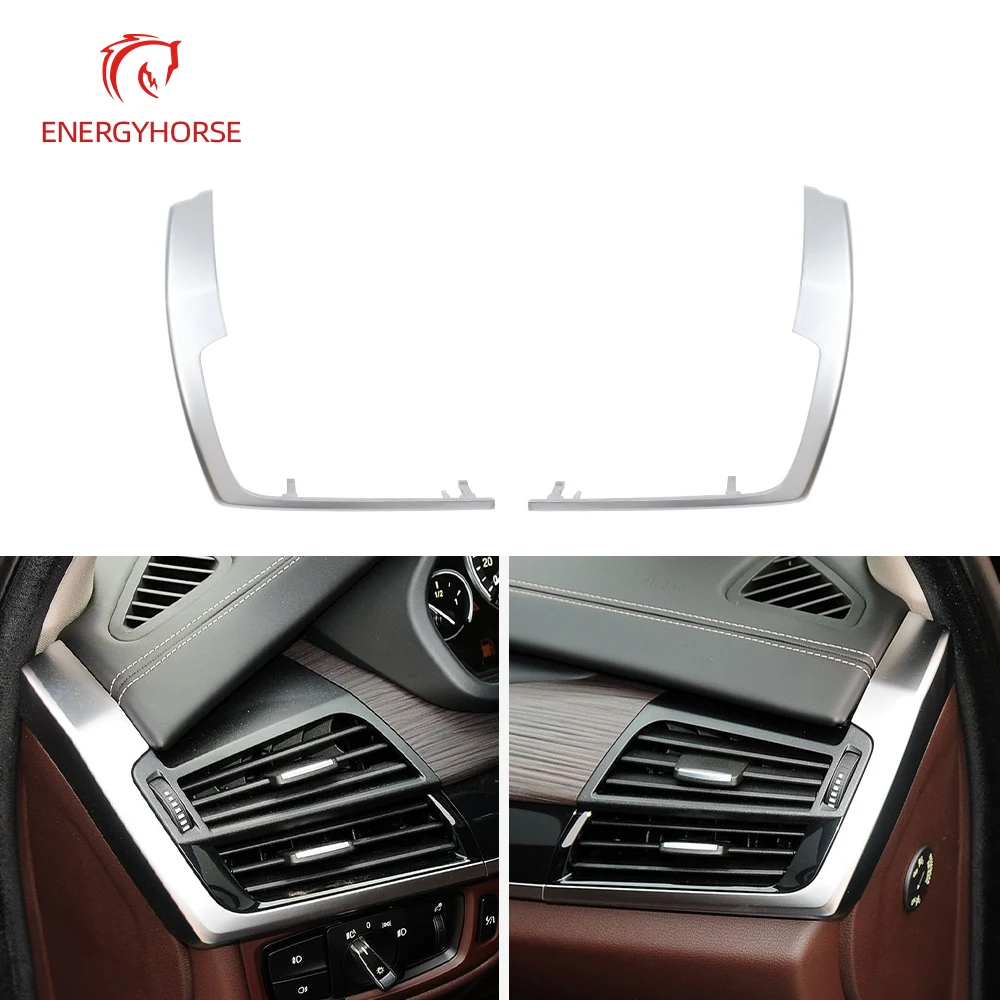 

Air Conditioning Outlet Electroplated Strengthening Decorative Strip Frame Chrome Silver Plated For BMW X5 X6 F15 F16 M F85 F86
