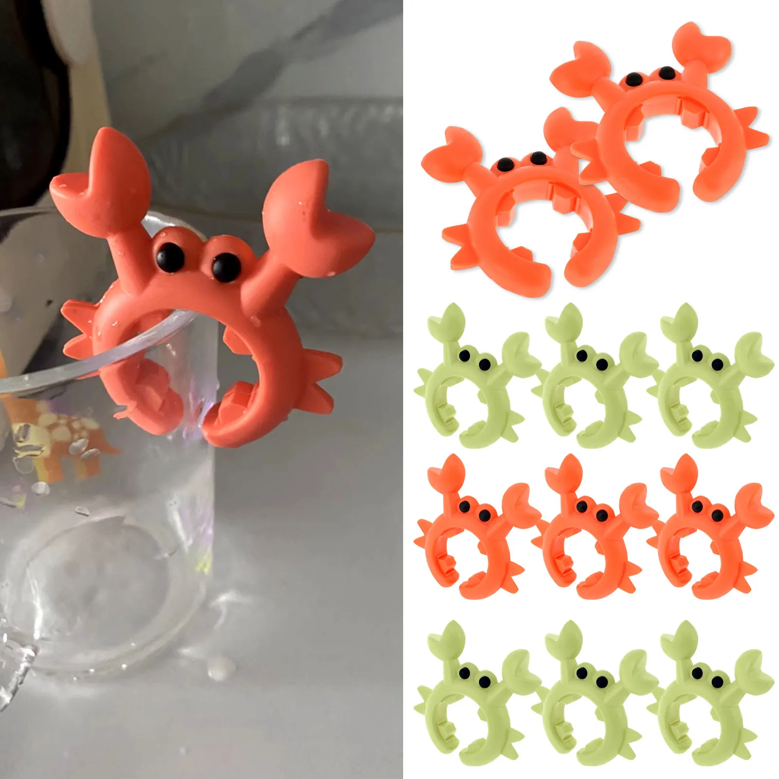 12 Pcs Crab Spatula Rack Silicone Crab Spatula Rest Multifunctional Holder Heat Resistant Utensil Holder Creative