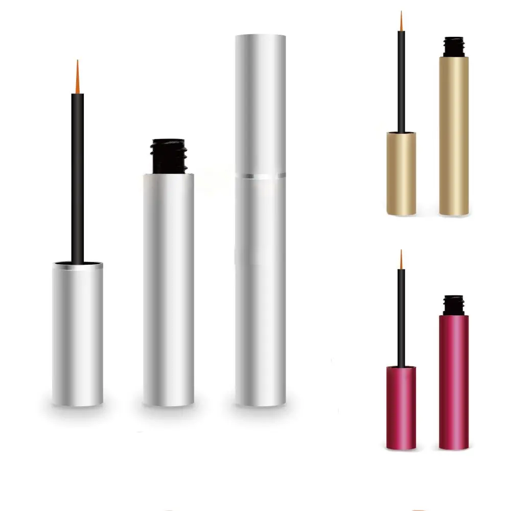 50pcs 5ml Aluminum Eyeliner Tubes 4ml Empty Mascara Tubes Gold,,black