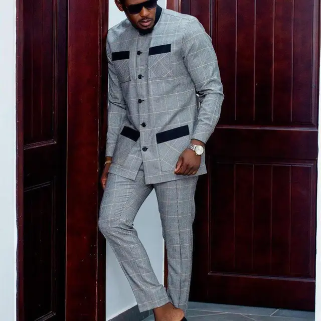 Seyi Stripe Single Breasted Long Sleeve Outfit - Image 5