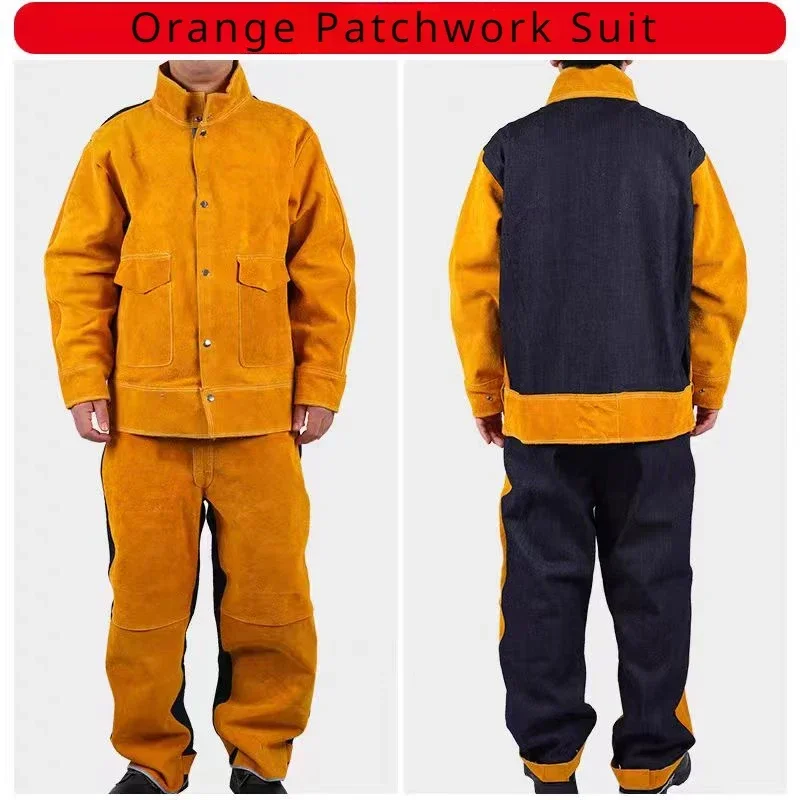 Heavy Duty Leather Welding Apron Fire Resistant Heat Insulation Welder Protection Clothes welding protective gear