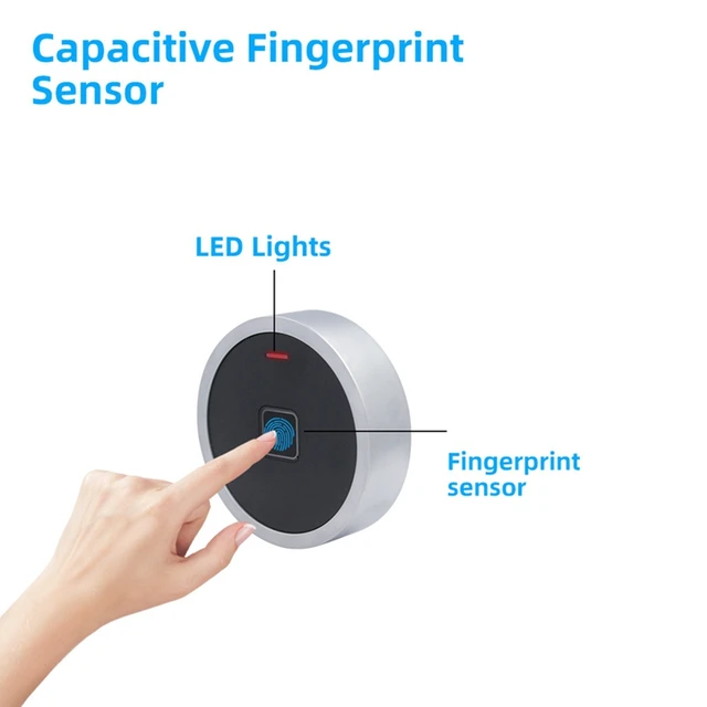 FULL-Round Style Integrated EM RFID Door Access Control Waterproof Metal Unlock Fingerprint/Pin Code Anti-Tamper Alarm 4