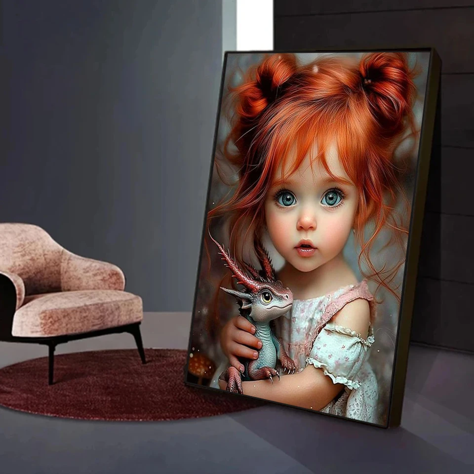 Elf Girl & Fox Diamond Painting Kit 3