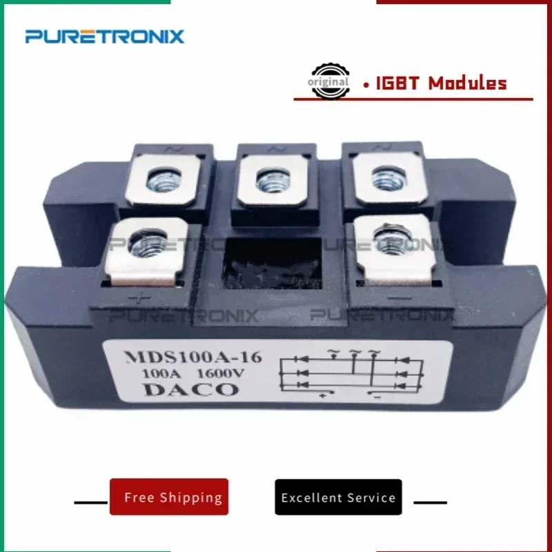 MDS100A-16 MDS100A 1600V 3-Phase Diode Bridge Rectifier 100A Amp 1600V Bridge Rectifier MDS100A MDS100A1600V