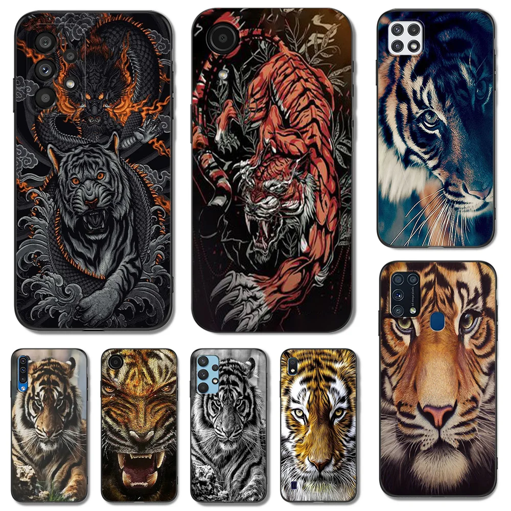 Custodia In Tpu Nero Per Samsung Galaxy J1Mini J3 J5 J7 2015 2016 2017 Prime Neo Tiger