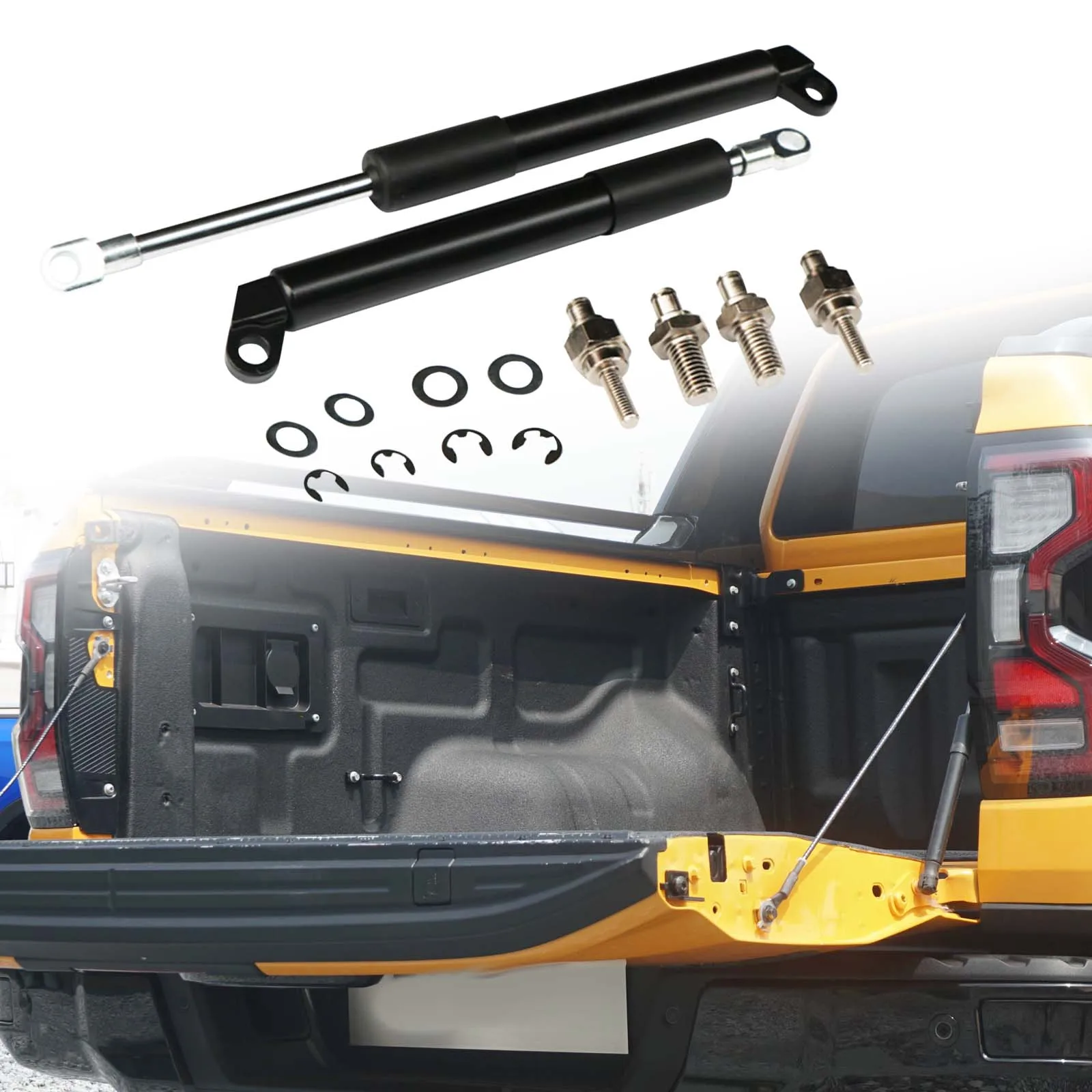 Truck Tailgate Assist Shock Struts Accessories for Ranger T9 2022-2023+ Tail Rear Gate Door Slow Down Tailgate Strut Kits