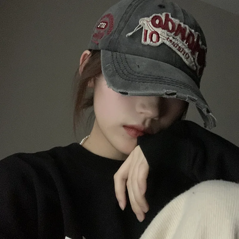 1Pcs Big Head Baseball Cap Male Cap Female Sunblock Visor Face Small Four Seasons Korean Version Leisure Big Size