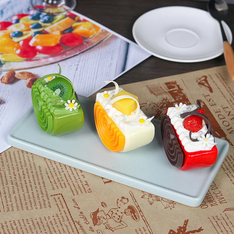 Description Picture 5 of itemArtificial Half Block Shape Cookies Fake Food Decoration Photography Pro Food Simulation Cake Model Tea Table Decoration FCYY074