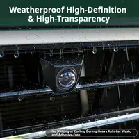4 protections d'objectif de caméra de voiture avec 2 crochets, couvercle anti-poussière pour caméra panoramique 360°, protection anti-rayures pour caméra de voiture 5