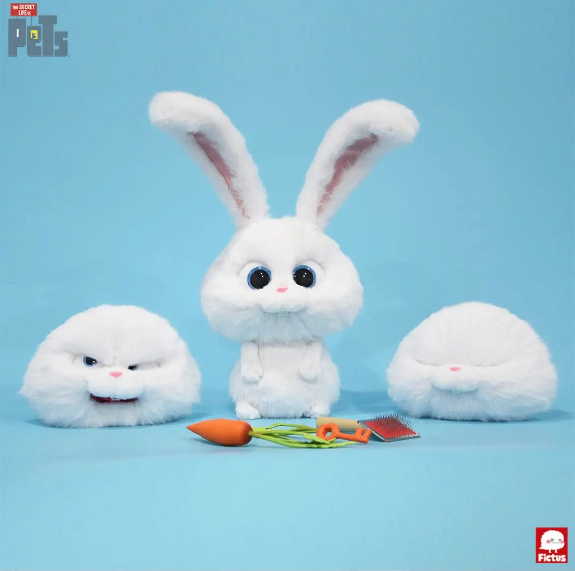 Fictus 映画 ペット Pets スノーボール ぬいぐるみ フィギュア トイ