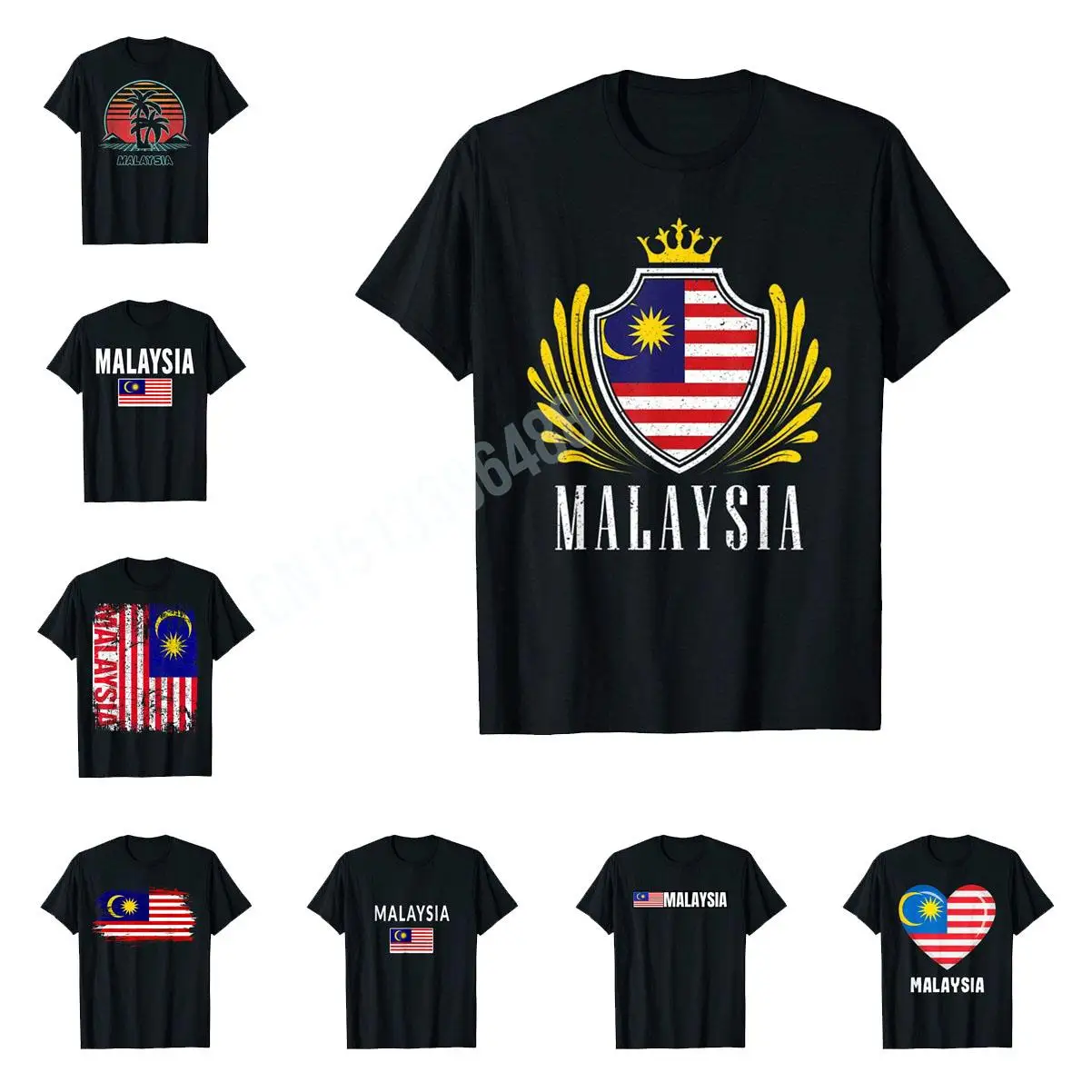 MoreDesignMalaysianFlagMalaysiaMapTShirtForMenWomenTShirt