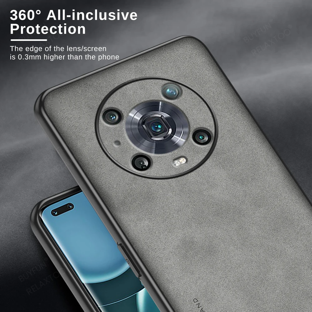 Honor Magic4 Pro Phone Shockproof Cover Xonor Magic 4 Pro Magic4 Lite 양가죽 가죽 소프트 보호 케이스 Fundas
