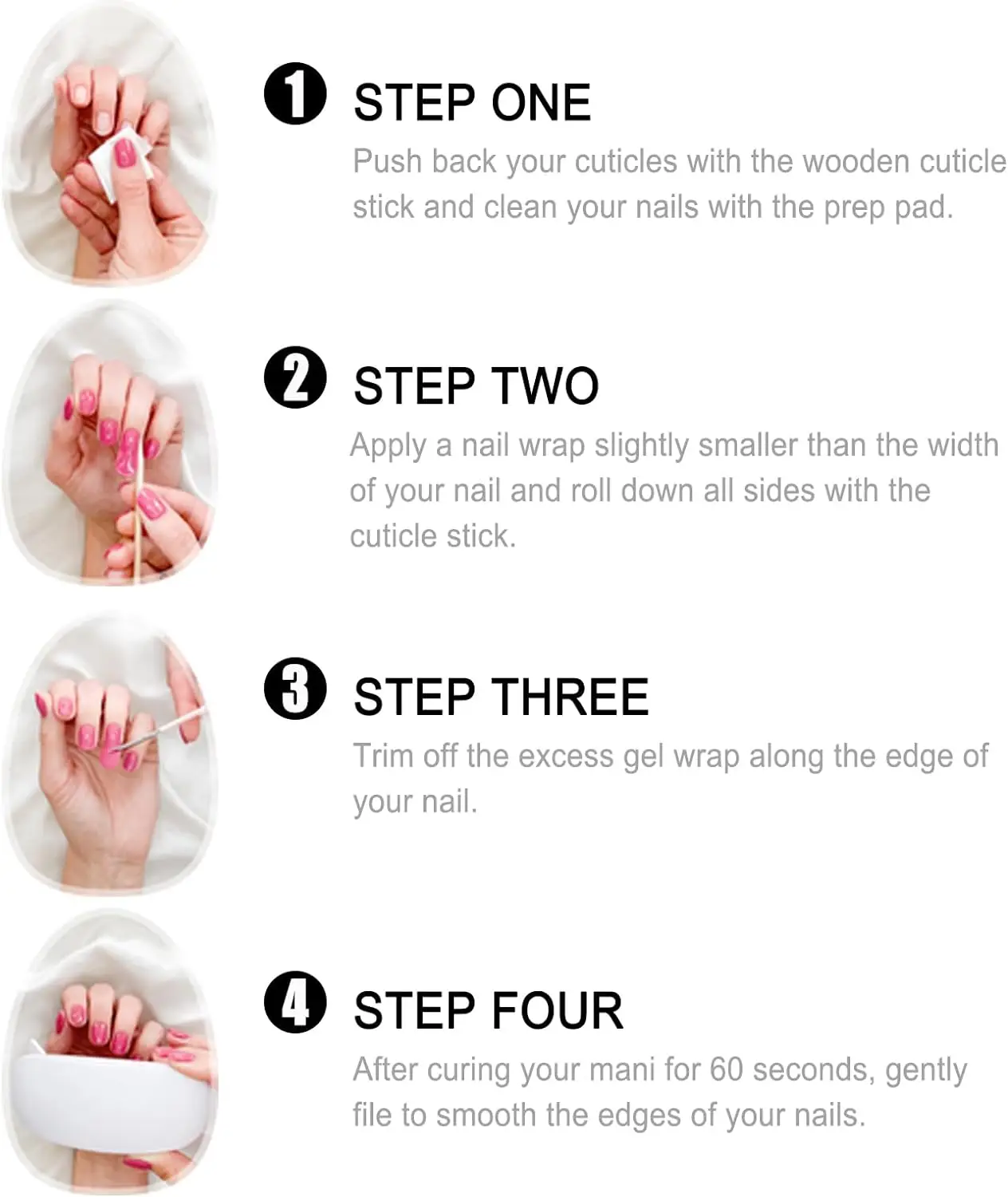 4Pcs/Set 20Tips NG Semi Cured UV Gel Nail Strip with Nail Lamp Sparkly Shinning Polish Stickers Kits Manicure Art