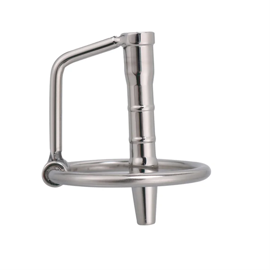 Hollow Stainless Steel Penis Plug With Glans Rings Urethral Catheter Sounding Dilators Metal Insertion Rods Sex Toy For Men urethral dilator silicone urethral dilator