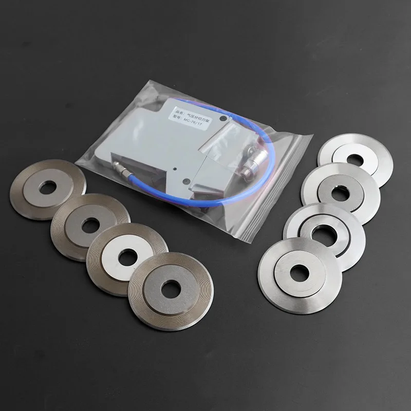 1 Set Slitting Pneumatic Round Blade Holder And Blades 76x17x5/2.5mm