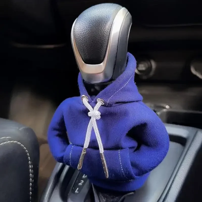Car Decoration Accessories Hoodie Interior Car Gear Shift Knob Manual Cover Handle Gear Lever Change Cover Hoodie Gearshift Car Shift Sweatshirt