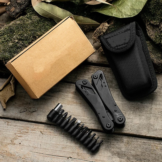 Stainless steel multi-function pliers outdoor mini folding pliers emergency tool pliers EDC Multifunction Military Tactical - Image 5