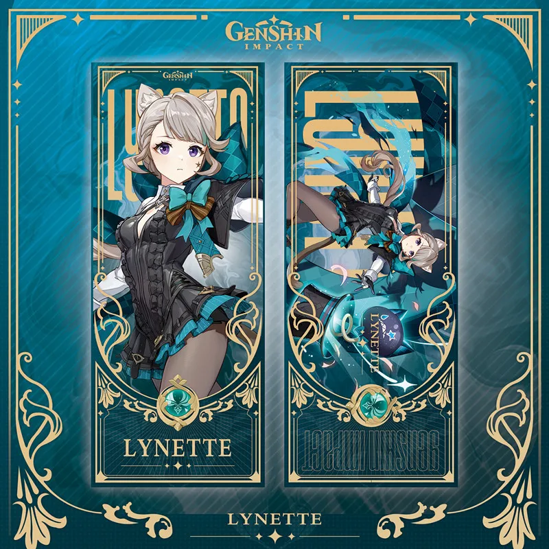 Fontaine Genshin Impact Laser Tickets Bookmark 160*65mm