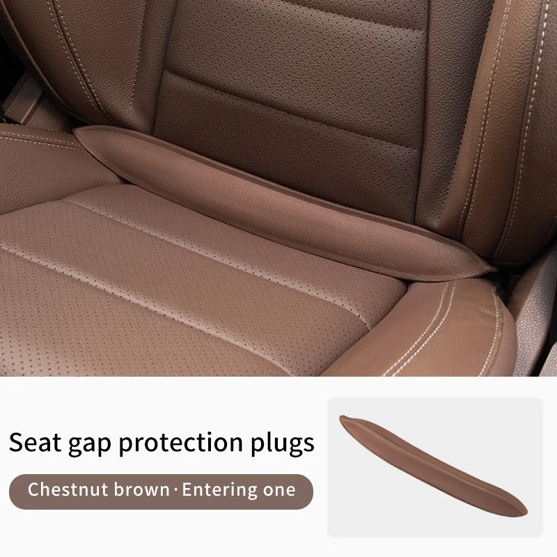 Car Seat Gap Filler - Universal Elastic PU Dustproof Interior Accessories (Set of 2)