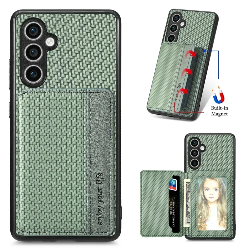 Elegant Leather RFID Blocking Card Holder Flip Case