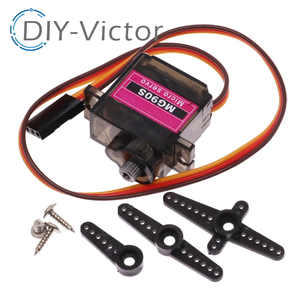 Servomoteur Micro MG90S SG90 360° 90-180° pour Hélicoptère RC