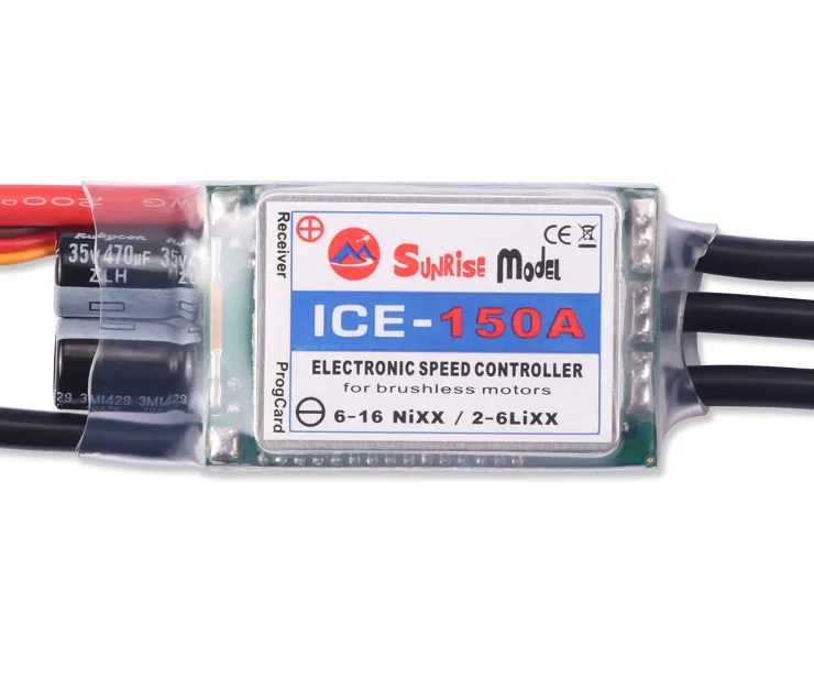 

ICE YEP ESC 150A (2~6S) SBEC Brushless Speed Controller adjustable F3A brake for RC hobbyking helicopter airplane