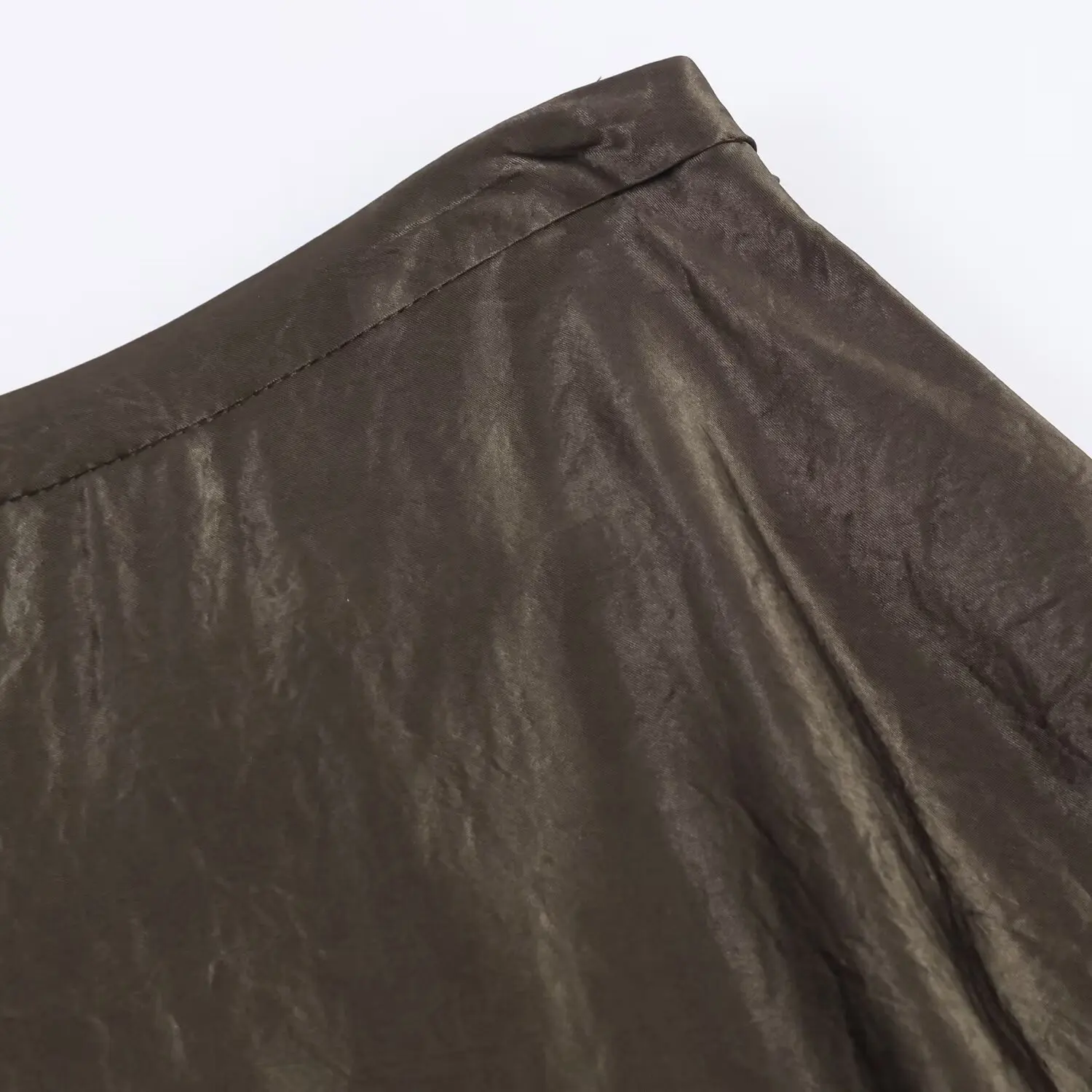 Women Pleated Midi Skirt female Elegant Long Skirts New Fashion Satin Lady Spring Summer high street Evening Party Skirts Mujer