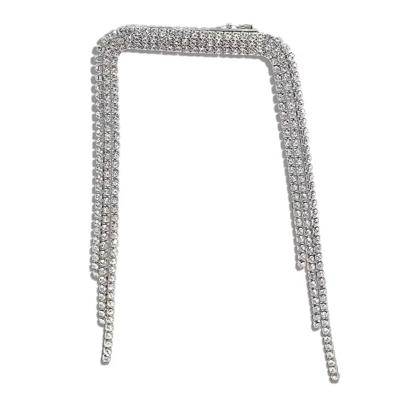 Delicate Long for Rhinestone Tassel Hairpin Costume Headwear Nonslip Hair Clip Drop shipping