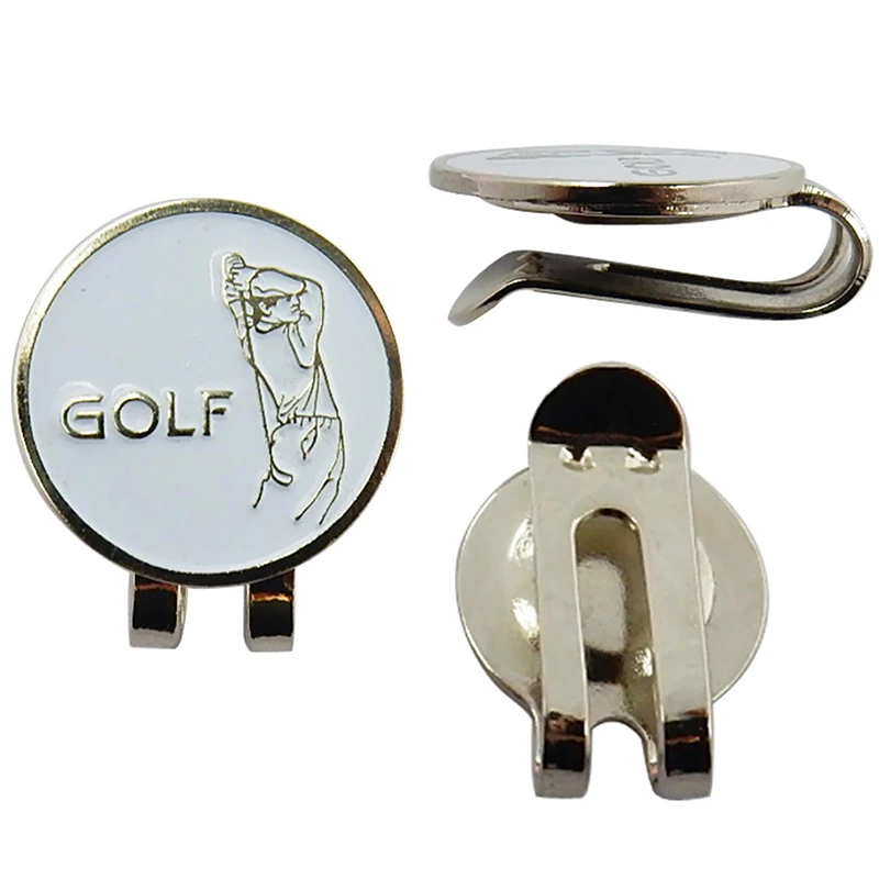 Golf Ball Marker With Magnetic Hat Clip Humanoid Pattern Funny Great Golf Hat Caps Clips Golfer Gifts Accessories