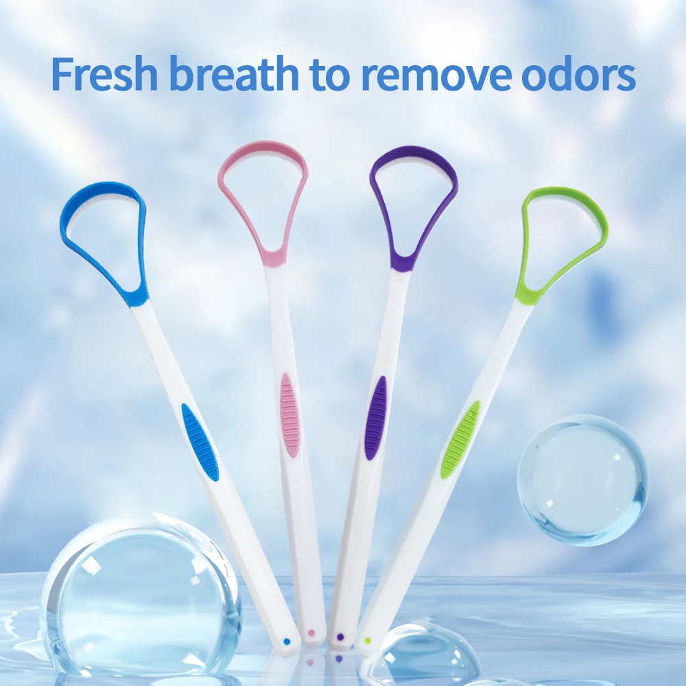 Tongue Coating Brush Tongue Scraper Oral Cleaning Brushes Cleaner To Keep Fresh Breath Health