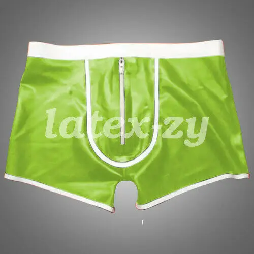 100% latex rubber handsome shorts boxer with hip , size S-XXL