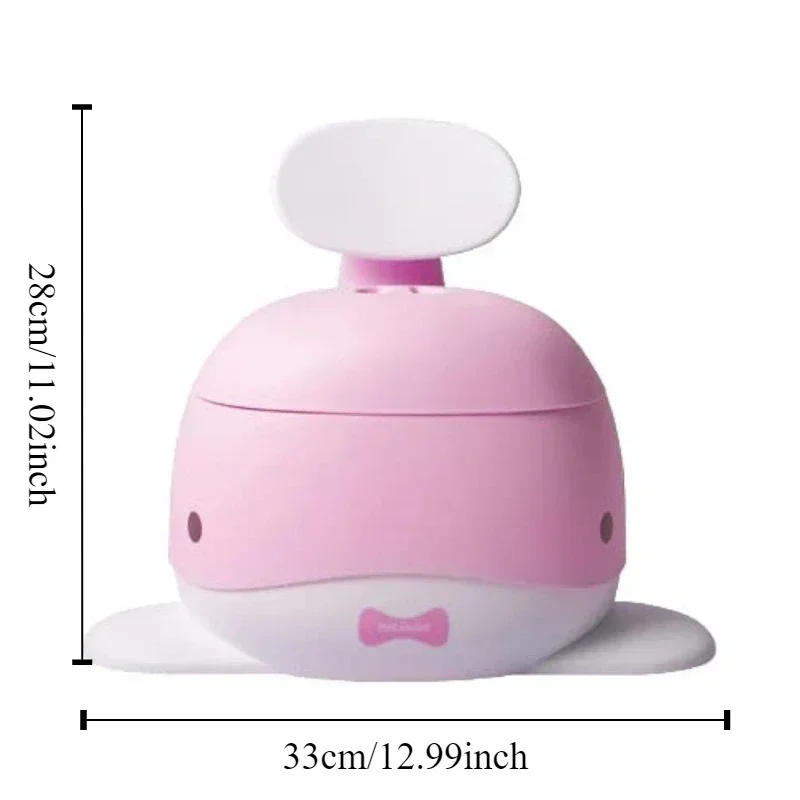 Cute Whale Bunny Child Potty Training Chair for Boys Girls Portable Potty Training Toilet Seat Comfortable Seat for Toddler 2