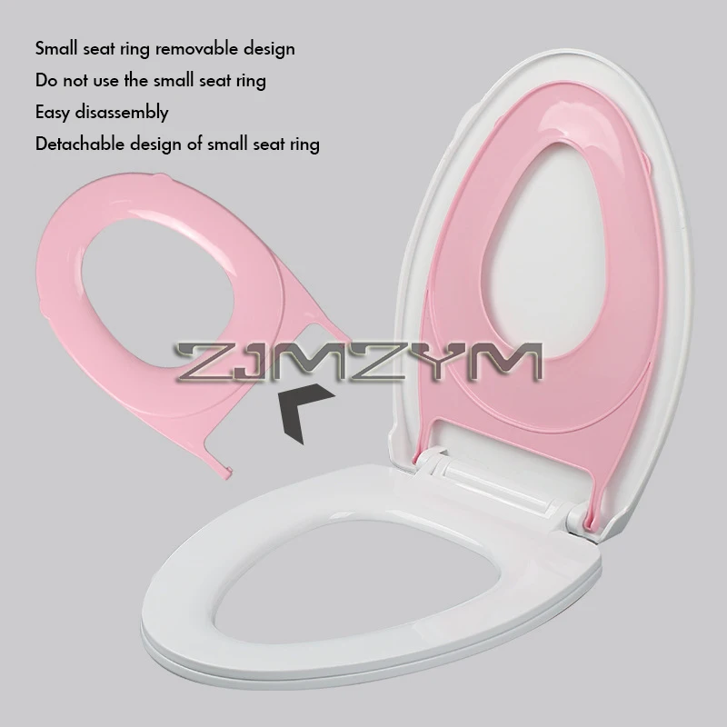 Universal Thickening Toilet Seat Lid, Slow Drop Cover, Toilet Accessories, Household, tapa de ba&ntilde;o wc