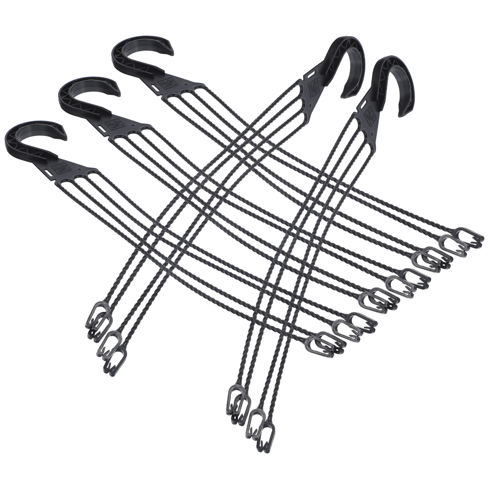 

5 Pcs Hanging Basin Hook Plant Pot Hanger Flowerpot Hooks Plastic Pots Bird Feeders for Outdoors