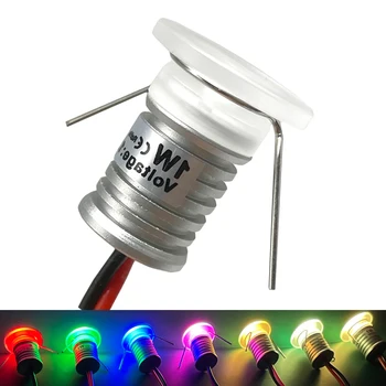 미니 LED 스포트라이트 아크릴 매입형 스포트라이트, 조광 가능 LED 스포트라이트, 계단 바, 자동차 디스플레이, DIY 조명, 1W DC12V