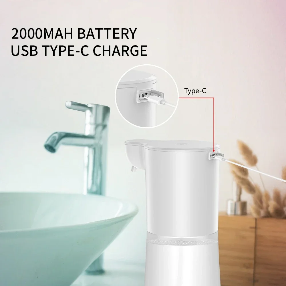 Cleaning Foam Machine USB Automatic Induction Foam Soap Dispenser Smart Infrared Touchless Hand Washer For Kitchen Bathroom 2