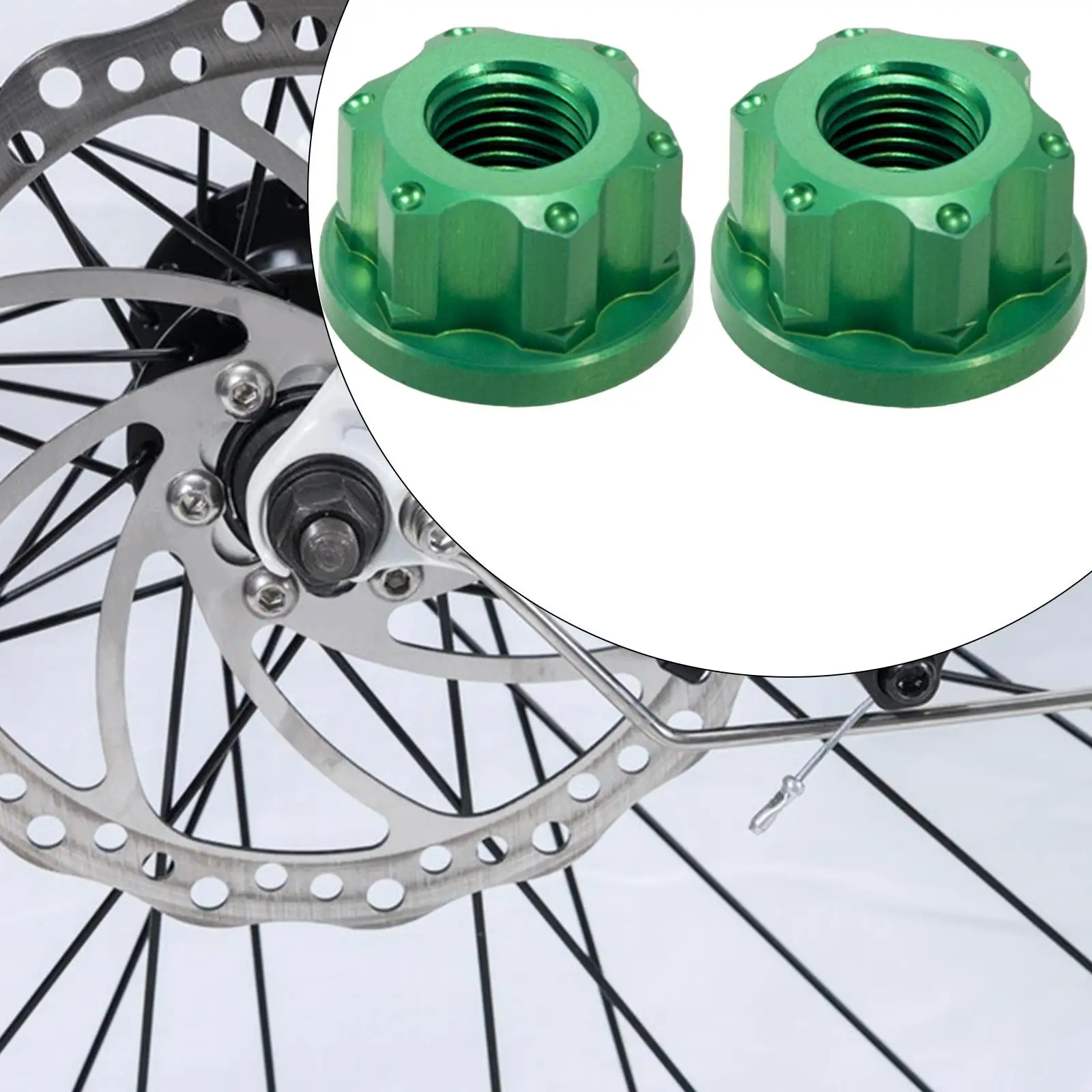 2 écrous De Moyeu M9 X 1.0 En Alliage D'aluminium 7075 - Bords Polis, Avec Joints - Pour Vélo, Installation Sécurisée Des Roues (noir, Rouge, Doré, Bleu, Gris) - 4