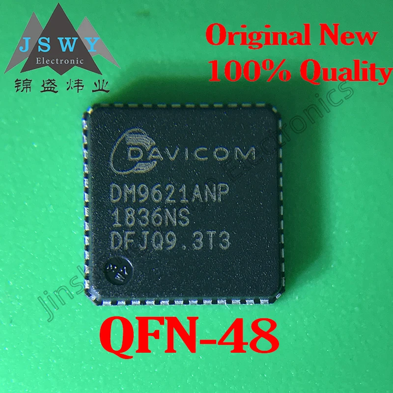 

5 ~ 10 шт. DM9621 DM9621NP DM9621ANP Стандартный чип контроллера Ethernet QFN48 100% Новый оригинальный