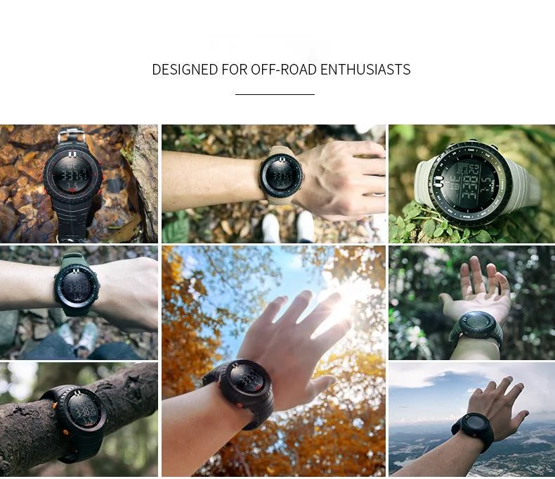 Smael Digital Men's Watch Waterproof Sports Alarm Outdoor Style_voghion.com