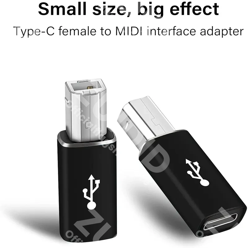 Universal USB Type C to Type B Printer and Device Adapter