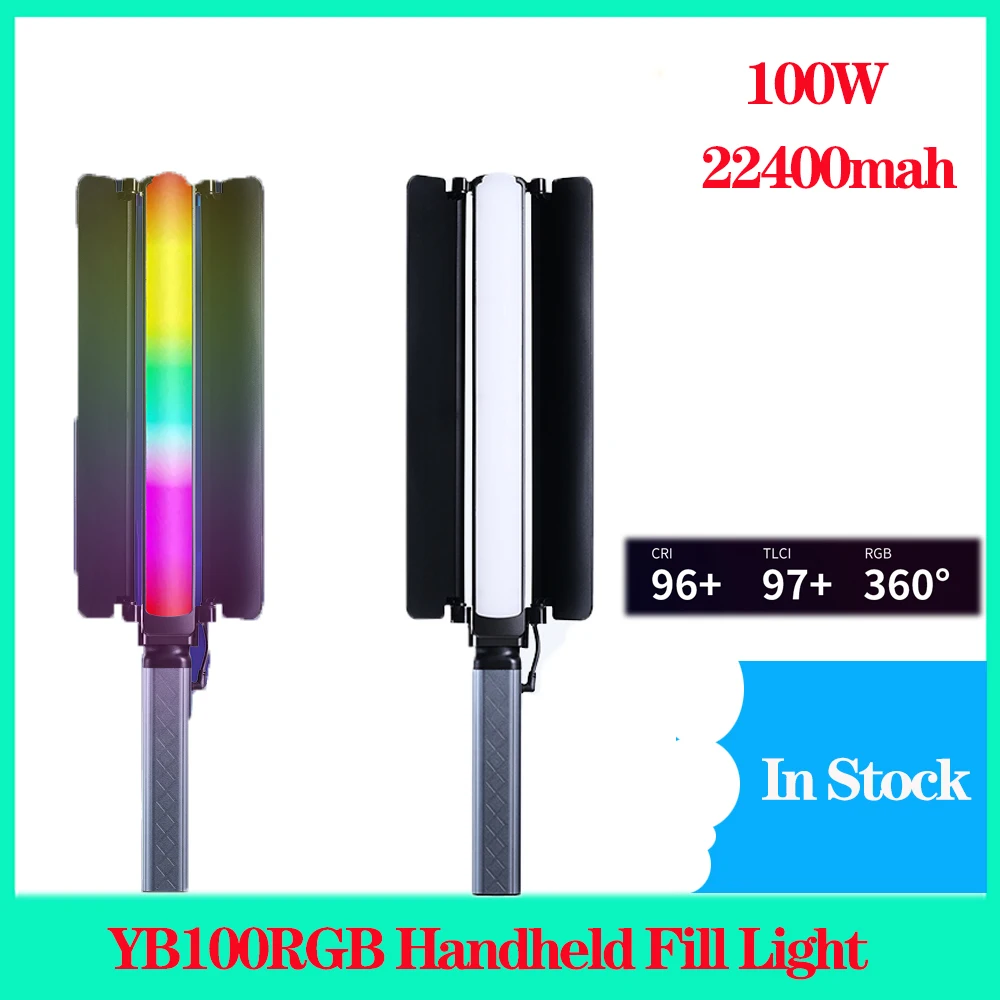 

YB100RGB портативная фотография, портативная фотография, фотография для Tiktok, видеосъемка, 100 Вт, 22400 лампа