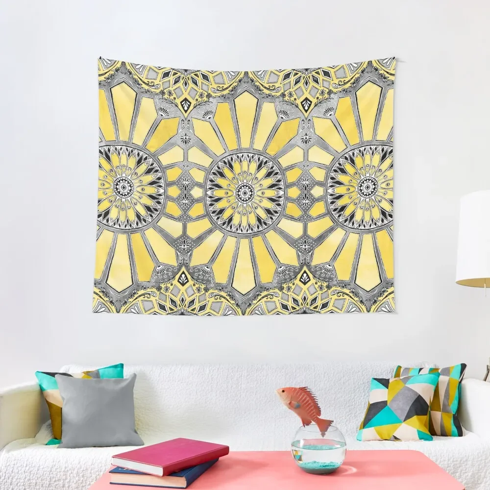 

Sunny Yellow Radiant Watercolor Pattern Tapestry Wall Hanging Wall Anime Decor Aesthetic Home Decor Cute Decor Tapestry