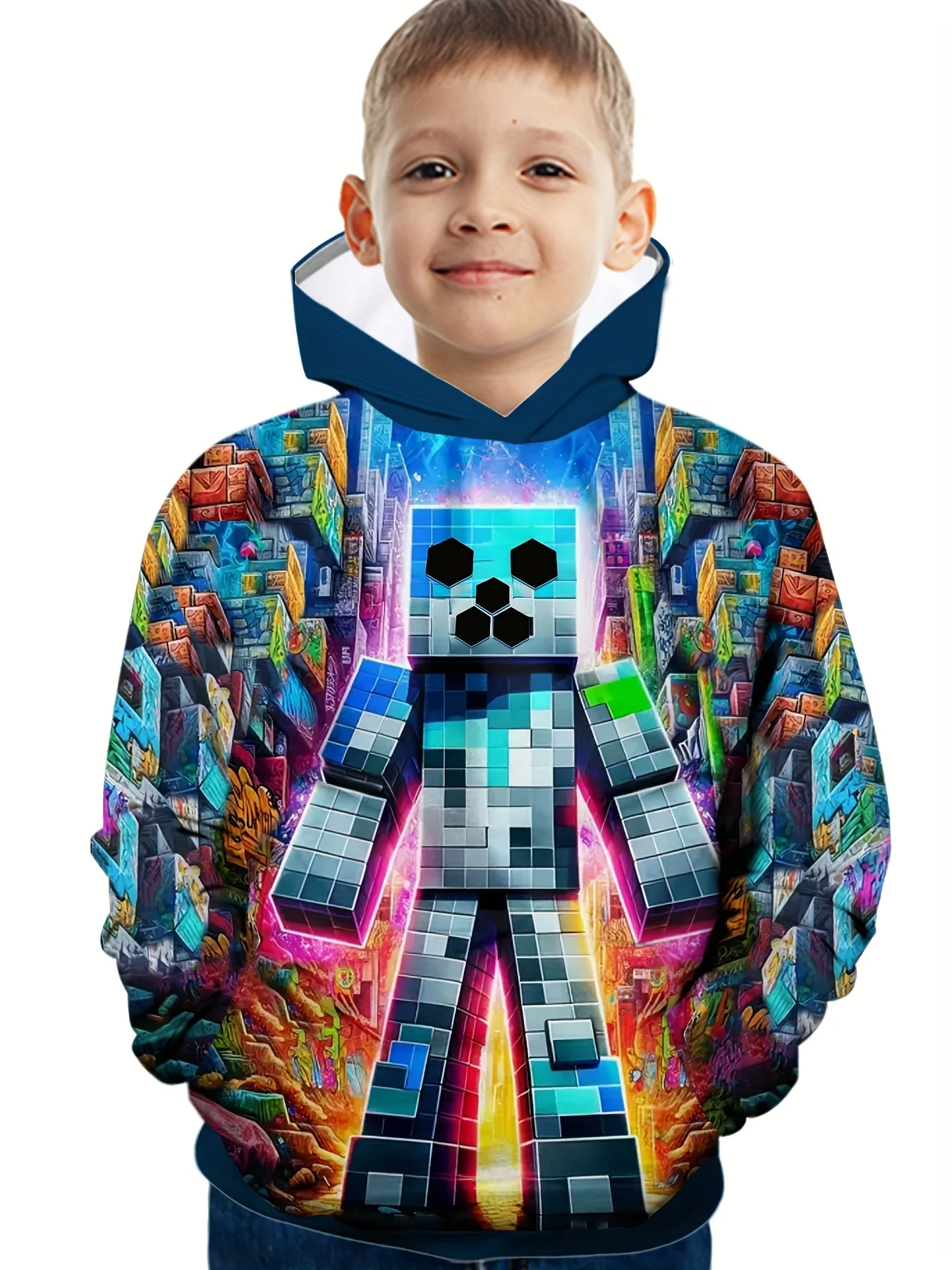 Kids Adventure Style Hoodie Boys Autumn Long Sleeve Cartoon Sweatshirt Casual Polyester Clothing