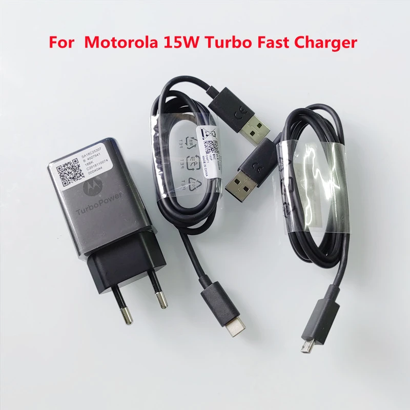 New For Motorola 15W Turbo Power Adapter EU Plug Fast Charger Type C Micro  USB Cable For Moto Edge S G30 G50/G 5G Plus/ G9 G7 E5| | - AliExpress