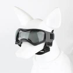 UV Protection Windproof Outdoor Dog Goggles - Small Breed Pet Glasses - M (Black)
