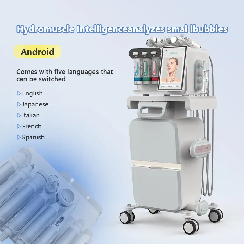 8 In 1 Multi-functional Facial Oxygen Bubble Deep Cleaning Skin Care Equipment Hydra Oxygen Jet dermabrasion machine